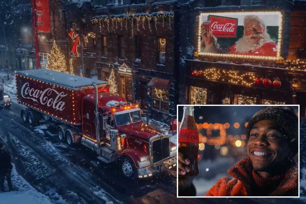 Coca-Cola responds to backlash over AI-generated Christmas ad: 'horrifying dystopian nightmare'